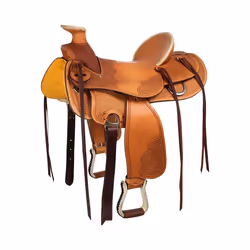 Selle de western pour cheval en cuir souple Denver High Country