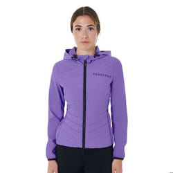 Doudoune à capuche mélange technique femme Equestro