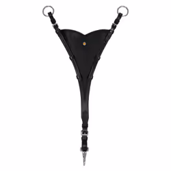 Martingale à bavette pour cheval en cuir Equestro