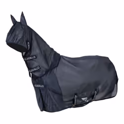 Couverture anti-mouches pour cheval avec couvre-cou et masque Acavallo