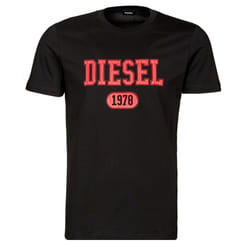T-shirt regular-fit della in jersey di cotone biologico certificato. la grafica stampata sul davanti alterna i classici loghi