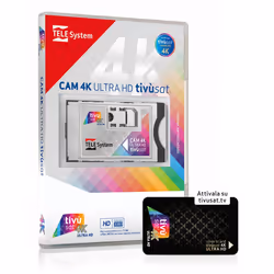 TELE System CAM tivùsat 4K Ultra HD
