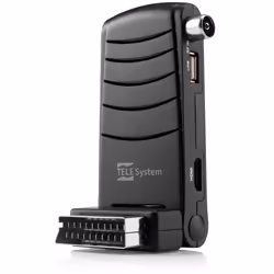 TELE System TS6005 Stealth, Terrestre, Full HD, DVB-T HD, DVB-T2 HD, 1920 x 1080 pixels, 576i, 576p, 720p, 1080i, 1080p, 4:3, ...