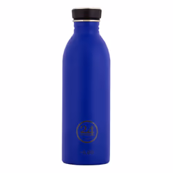 24Bottles Urban Bottle, 500 ml, Utilisation quotidienne, Bleu, Acier inoxydable, Bouchon à vis, Dévissable