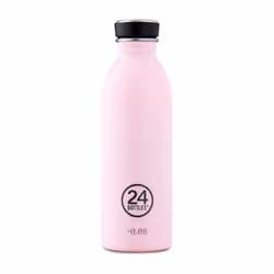 24Bottles Urban Bottle, 500 ml, Utilisation quotidienne, Rose, Acier inoxydable, Candy Pink, Bouchon à vis