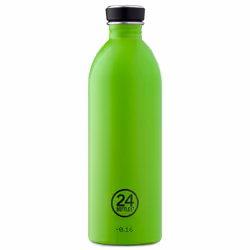24Bottles Urban Bottle, 1000 ml, Utilisation quotidienne, Citron vert, Acier inoxydable, Lime Green, Bouchon à vis