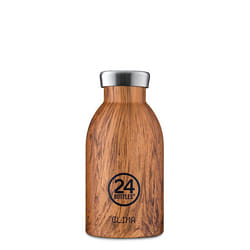 24Bottles Clima Utilisation quotidienne 330 ml Acier inoxydable Bois