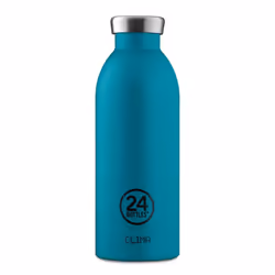 24Bottles Clima, 500 ml, Utilisation quotidienne, Noir, Bleu, Acier inoxydable, Atlantic Bay, Adulte