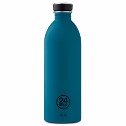 24Bottles URBAN BOTTLE ATLANTIC BAY, 1000 ml, Utilisation quotidienne, Turquoise, Acier inoxydable, pierre, Adulte, Dévissabl ...