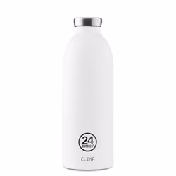 24Bottles Clima, 0,85 L, Blanc, Acier inoxydable, 12 h, 24 h, Utilisation quotidienne