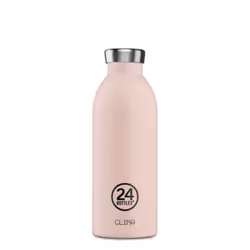 24Bottles Clima, 500 ml, Utilisation quotidienne, Rose, Acier inoxydable, 24 h, 12 h