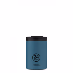 24Bottles Travel Tumbler, Bleu, Acier inoxydable, Acier inoxydable, Café, 6 h, 24 h