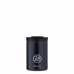24Bottles Travel Tumbler, Bleu, Acier inoxydable, Acier inoxydable, Café, 6 h, 24 h