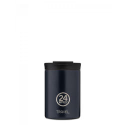 24Bottles Travel Tumbler 350 ml Bleu Acier inoxydable