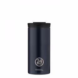 24Bottles Travel Tumbler, Bleu, Acier inoxydable, Acier inoxydable, 6 h, 24 h, 600 ml