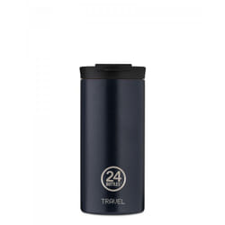 24Bottles Travel Tumbler 600 ml Bleu Acier inoxydable