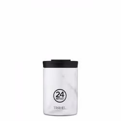 24Bottles Travel Tumbler, Blanc, Acier inoxydable, Acier inoxydable, Café, 6 h, 24 h