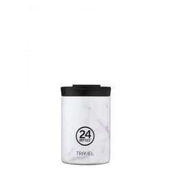 24Bottles Travel Tumbler 350 ml Blanc Acier inoxydable