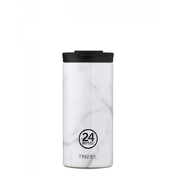 24Bottles Travel Tumbler 600 ml Gris, Blanc Acier inoxydable