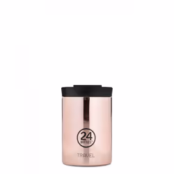 24Bottles Travel Tumbler, Or rose, Acier inoxydable, Acier inoxydable, 6 h, 24 h, 350 ml
