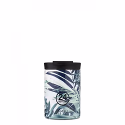 24Bottles Travel Tumbler, Vert, Blanc, Acier inoxydable, Acier inoxydable, 6 h, 24 h, 350 ml