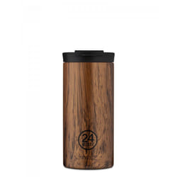 24Bottles Travel Tumbler 600 ml Bois Acier inoxydable