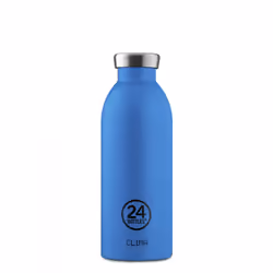 24Bottles Clima Bottle Pacific Beach, 500 ml, Utilisation quotidienne, Bleu, Acier inoxydable, 12 h, 24 h