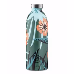 24Bottles Clima, 850 ml, Utilisation quotidienne, Vert, Jaune, Acier inoxydable, 12 h, 24 h
