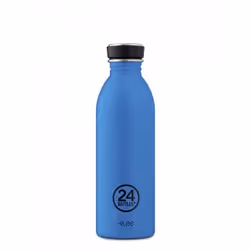 24Bottles Urban, 500 ml, Utilisation quotidienne, Bleu, Acier inoxydable, Bouchon à vis, Dévissable