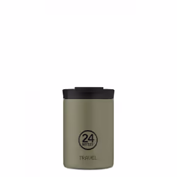 24Bottles Travel Tumbler, Vert, Acier inoxydable, Acier inoxydable, 6 h, 24 h, 350 ml
