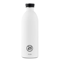 24Bottles Trinkflasche Urban 1000ml Stone I Utilisation quotidienne Acier inoxydable Blanc