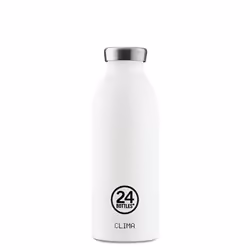 24Bottles Thermosflasche Clima 500ml Ice Wh, 500 ml, Utilisation quotidienne, Blanc, Acier inoxydable, 24 h, 12 h