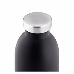 24Bottles 24B452 gourde Utilisation quotidienne, Randonnée 500 ml Silicone, Acier inoxydable Noir