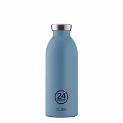 24Bottles Thermosflasche Clima 500ml Powder, 500 ml, Utilisation quotidienne, Bleu, Acier inoxydable, 205 mm, 7,3 cm