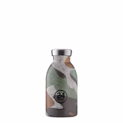 24Bottles Camo Zone, 330 ml, Utilisation quotidienne, Couleur menthe, Acier inoxydable, Garçon/Fille, Bouchon à vis