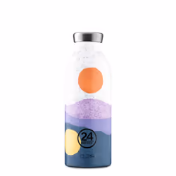 24Bottles MIDNIGHT SUN, 500 ml, Utilisation quotidienne, Multicolore, Acier inoxydable, Homme/femme, 205 mm