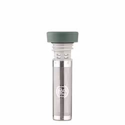 24Bottles Infuser Lid, Couvercle de bouteille de boisson, Vert, Acier inoxydable, Clima & Urban Bottles, 46 mm, 46 mm