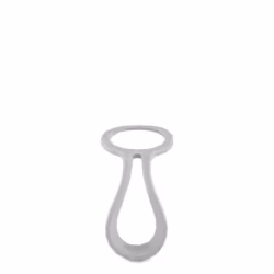 24Bottles Bottle Tie, Poignée de bouteille de boisson, Gris, Silicone, Urban & Clima Bottles, 33 mm, 33 mm