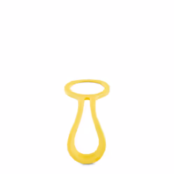 24Bottles Bottle Tie, Poignée de bouteille de boisson, Jaune, Silicone, Urban & Clima Bottles, 33 mm, 33 mm