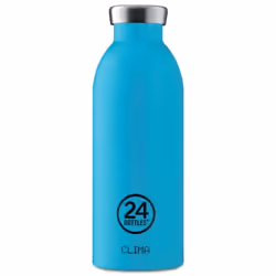 24Bottles Clima, 500 ml, Utilisation quotidienne, Bleu, Acier inoxydable, Adulte, 12 h