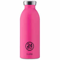 24Bottles Clima, 500 ml, Utilisation quotidienne, Rose, Acier inoxydable, Adulte, 12 h