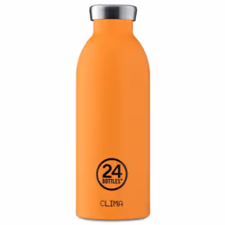 24Bottles Clima, 500 ml, Utilisation quotidienne, Orange, Acier inoxydable, Adulte, Bouchon à vis