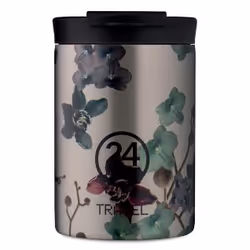 24Bottles Travel, Noir, Gris, Acier inoxydable, Acier inoxydable, 6 h, 24 h, 350 ml