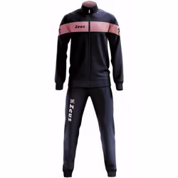 Jogging Homme - Zeus - Noir et Rose - Manches longues - Respirant - Grande Taille