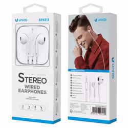 UNICO EP1818 Casque Avec fil Ecouteurs Appels/Musique Blanc