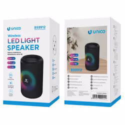 UNICO BS9912 haut-parleur portable et de fête Noir 3 W
