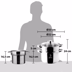 Aeternum AP000077 fait-tout Acier inoxydable 22 cm - Vue supplémentaire 5