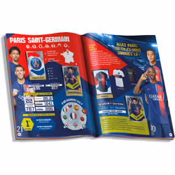 Panini FOOT 2024 LIGUE 1 UBER EATS album + 2 pochettes + 2 offertes