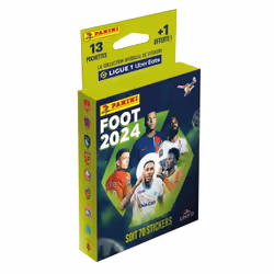 Panini FOOT 2024 LIGUE 1 UBER EATS Blister 13 pochettes + 1 offert, 70 mm, 25 mm, 170 mm, Italie, Garçon/Fille