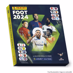 Panini FOOT 2024 LIGUE 1 UBER EATS coffret premium album +19 poch + 3 offertes